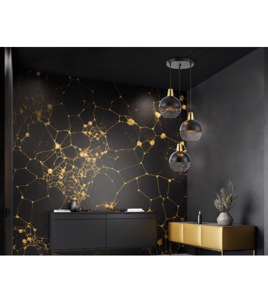Светильник Ambrella light TR8505/3 BK/CP черный/медь E27/3 max 60W D410*1000