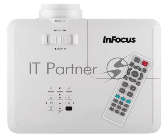 Проектор InFocus IN0061SL DLP, 4000 lm, 4K UHD (3840 x 2160),1000 000:1, 1.211.59:1, 2xHDMI 2.0, VGA in, 3.5mm in/out, S/PDIF, USB-A (питание), RS232, лампа 15 000ч.(ECO mode), 10W, 27дБ, 3,2 кг, БЕЛЫЙ