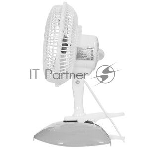 Вентилятор Primera TFP-1503JC белый, настольный, 13 Вт, 2 скорости, 15 см