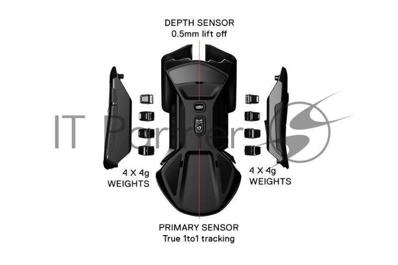 Мышь проводная SteelSeries Rival 600 черный, 12000 dpi, USB, кнопки - 7