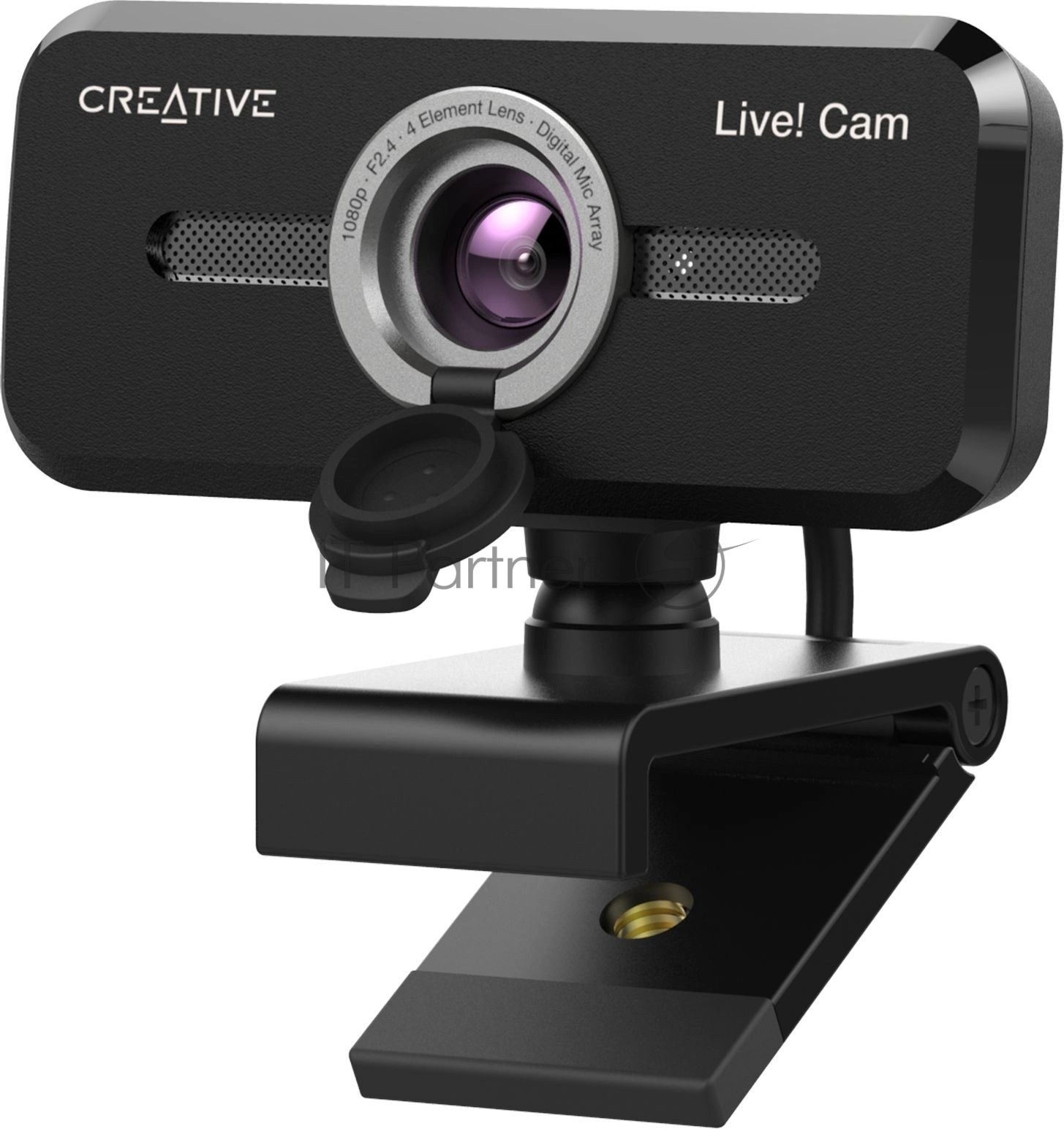 Веб-камера Creative Live! Cam Sync 1080p V2 1920x1080, 30 кадр/с, USB Type-A, микрофон, шторка приватности, универсальное крепление