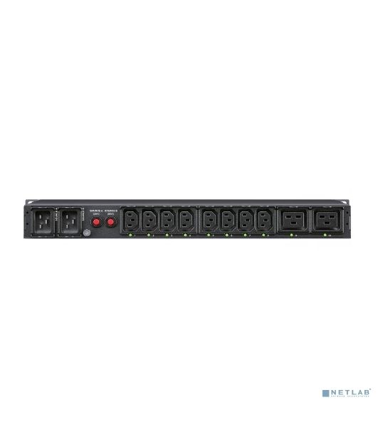 Блок распределения питания ATS CyberPower 1U type, 16Amp, plug IEC 320 C20, (8) IEC 320 C13 (2) IEC 320 C19