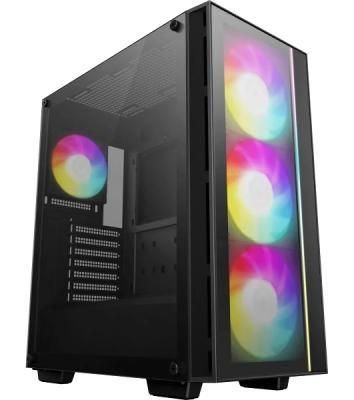 Корпус DeepCool MATREXX 55 V4 C Black, Midi-Tower, чёрный, 1 x 120 мм, 3 x 140 мм