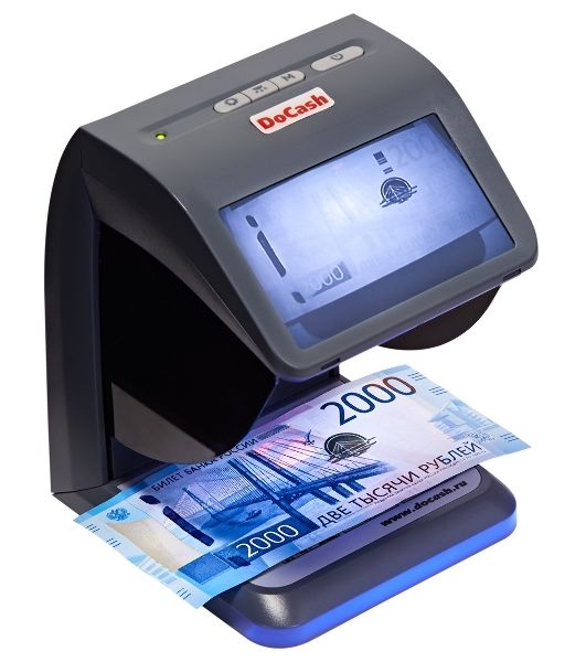 Детектор банкнот DoCash mini IR/UV/AS просмотровый мультивалюта