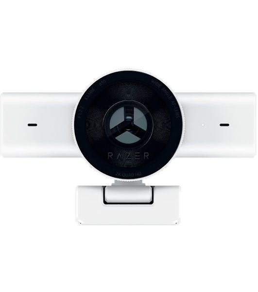 Веб-камера Razer Kiyo V2 X White 2560x1440, 60 кадр/с, USB, микрофон, шторка приватности, автофокус, крепление на мониторе