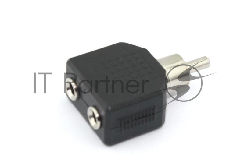 Разетвитель RCA (тюльпан) папа на 2 miniJack мама 1 канал
