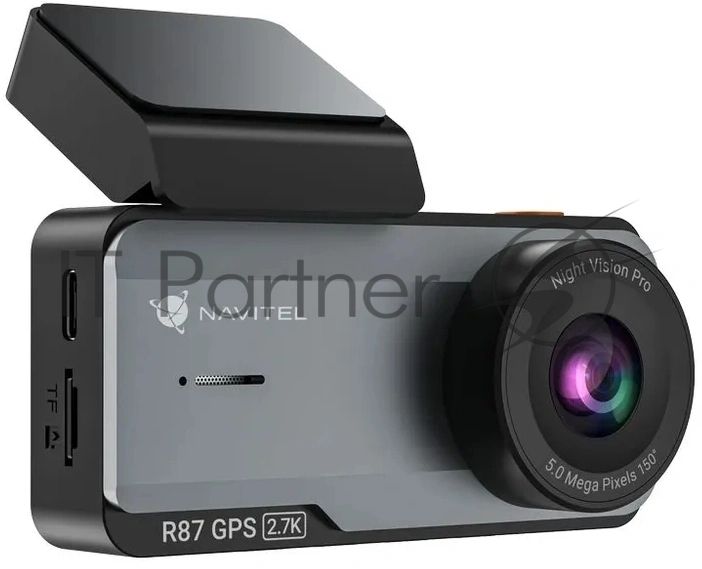 Видеорегистратор Navitel R87 GPS, 2592x1944, 3.7", GPS, Wi-Fi, G-сенсор, GPS-информатор