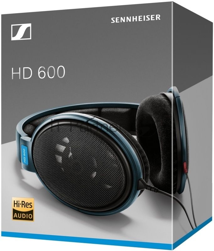 Наушники SENNHEISER HD 600 Наушники накладные открытые 12-39000Гц 3м gold 3.5мм 97дБ
