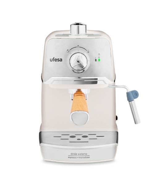 Кофеварка рожковая Ufesa CE7238 CREAM бежевый, исп. кофе - молотый, 1.2 л, 850 Вт, 20 бар