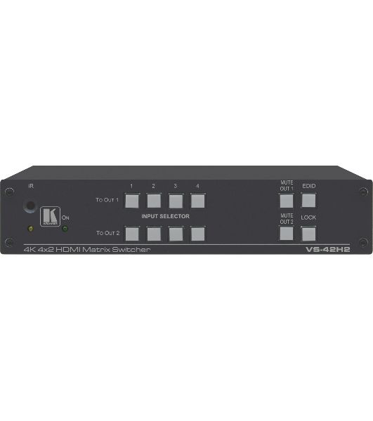Матричный коммутатор 4х2 HDMI 4K/60 (4:4:4) с HDCP 1.4/2.2, HDR и EDID 4x2 4K HDR HDMI HDCP 2.2 Matrix Switcher