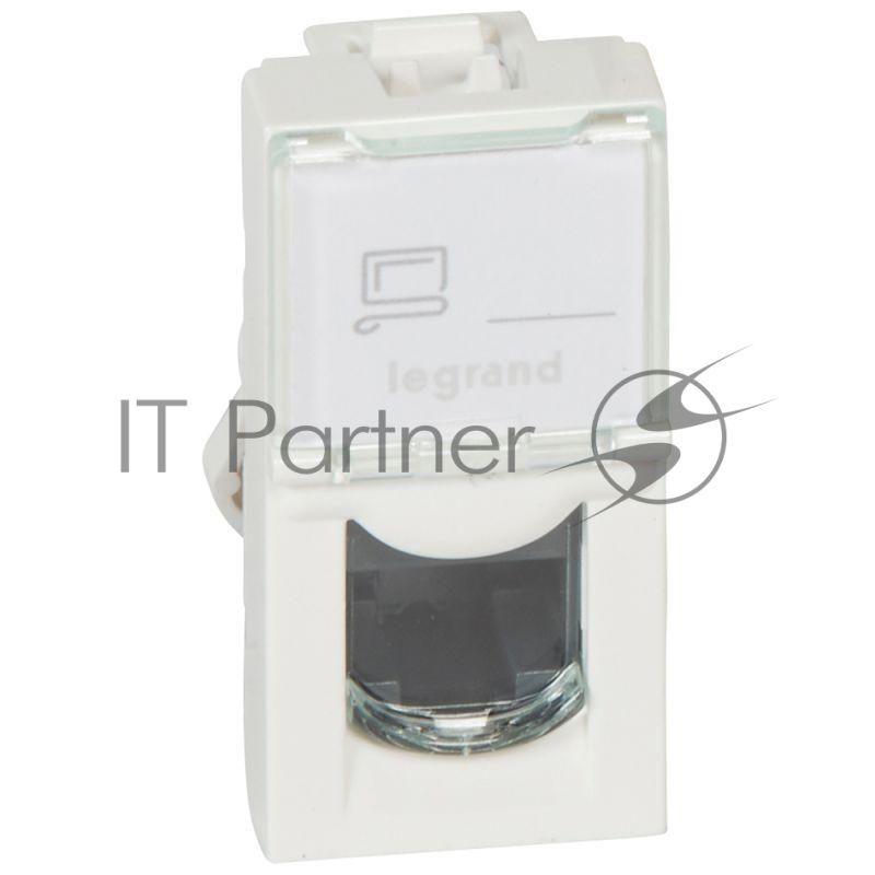 Механизм розетки информ. 1-м СП Mosaic New 1мод. RJ45 5E UTP Leg 78650/76551