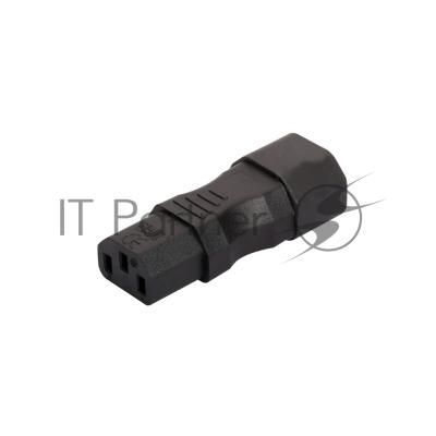 Переходник 4PH C13 - C14 прямой, черный, 4PH-R90366