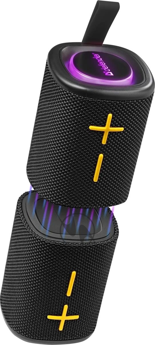 Колонка портативная Defender Union black (20Вт, 2.0 стерео, Bluetooth, питание от аккумулятора)