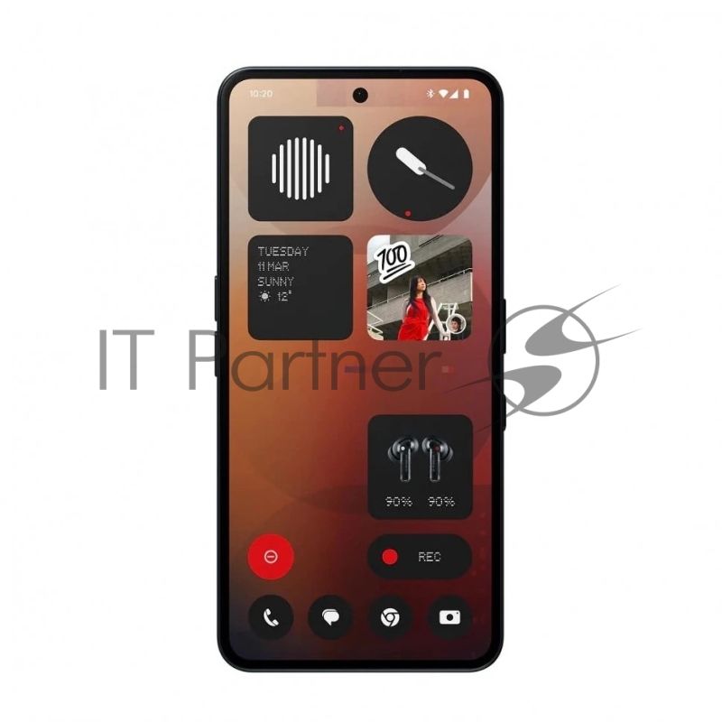 Смартфон Nothing Phone (3a) A10400148 8/128Gb, черный