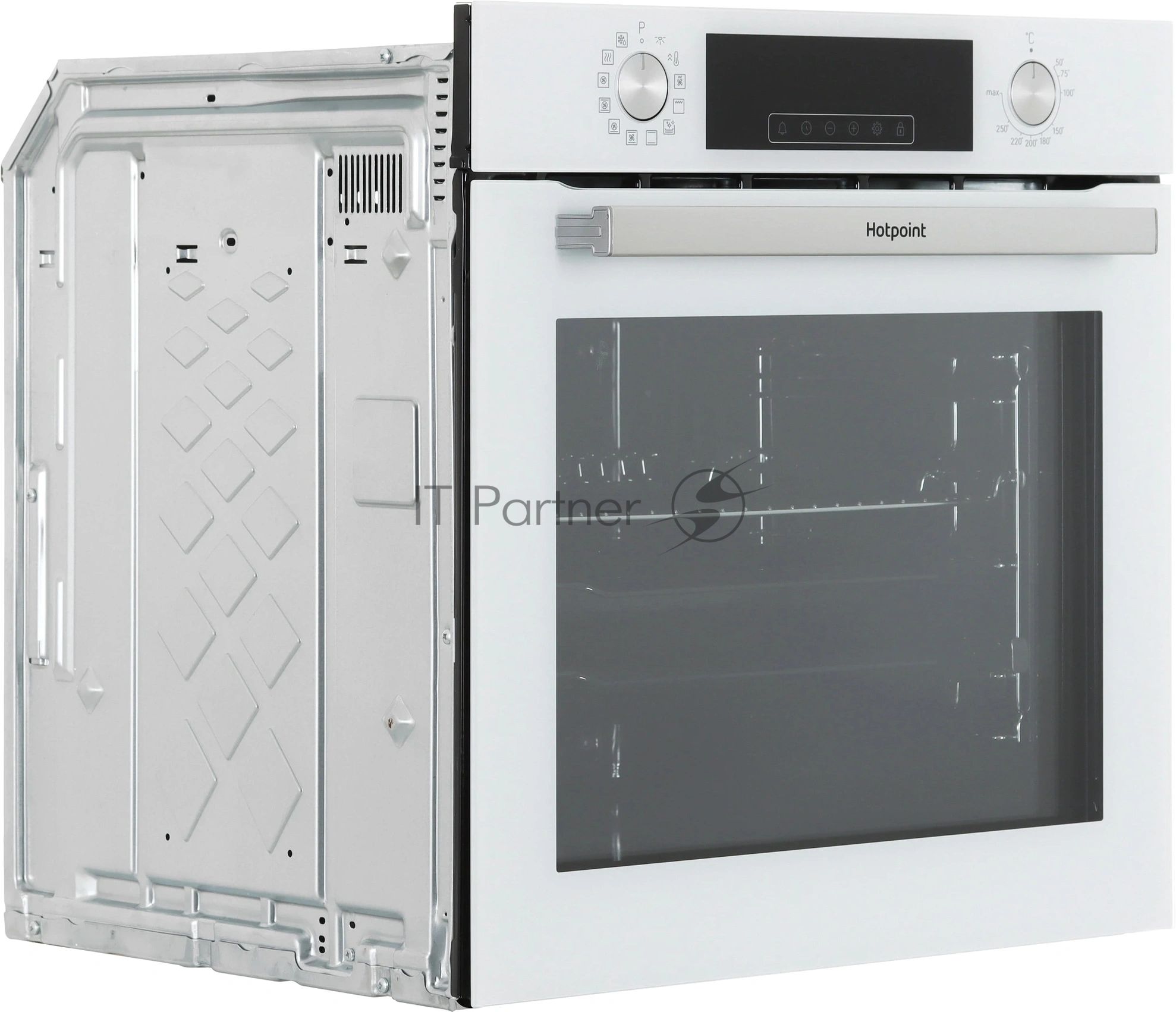 Встраиваемый электрический духовой шкаф Hotpoint HFE9 1231 JSH WHG, 72 л, 280 °C, конвекция, гриль, очистка паром, класс A