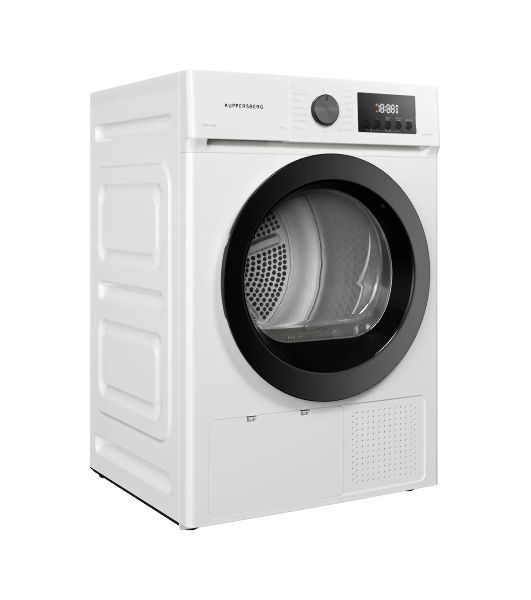Сушильная машина Kuppersberg DM 593 W белый, 8 кг, сушка - конденсационная, программ - 15, 59.5 x 85 x 61.5 см