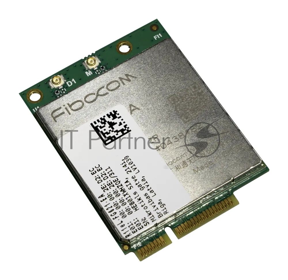 Плата концентратора MikroTik R11eL-FG621-EA miniPCi-e card, 3G/LTE, 2x u.Fl
