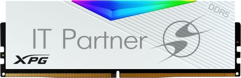 Оперативная память XPG Lancer, DDR5, 64GB (2x32GB), 6000MHz, CL30, DIMM, с радиаторами, белый
