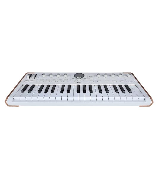 Сценическая клавиатура 230721 Arturia AstroLab 37 White Astrolab White 37 клавиш, полувзвешенная механика, 10 звуковых движков, вокодер, 10 кнопок пресетов, 4 макрорегулятора, MIDI-вход, USB-C и USB-A; аудио Bluetooth; WiFi, цвет белый