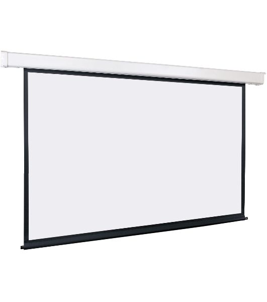 Экран с электроприводом Lumien Master Control 208х300 см (раб. область 164х292см) (122") High Contrast черная кайма сверху 40 см 16:9