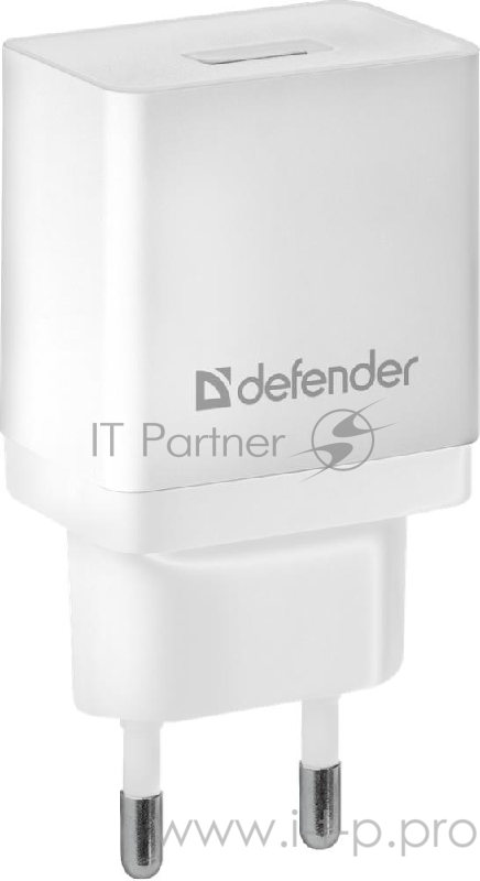 Сетевой адаптер питания Defender 1xUSB, 5V/2.1А, белый, пакет (EPA-10)