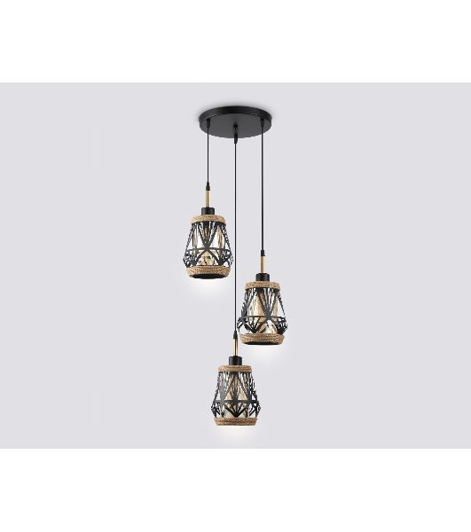 Светильник Ambrella light TR8522/3 BK/SB черный/бронза E27/3 max 60W D380*1000