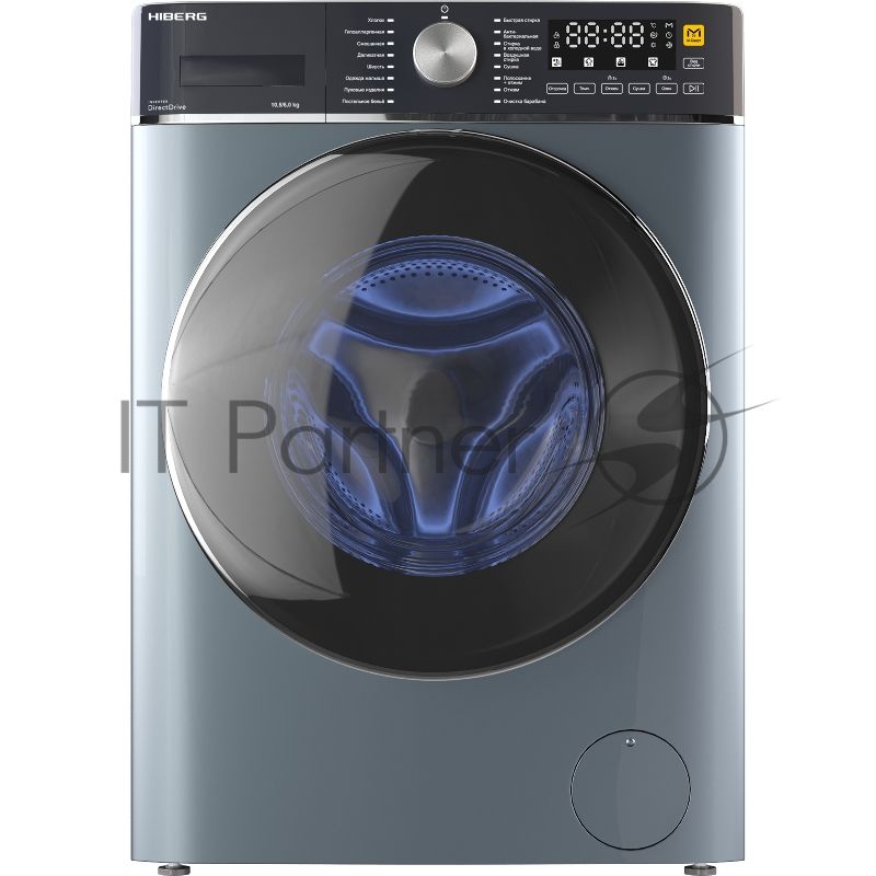 Стирально-сушильная машина HIBERG i-DDQ8 - 10614 Sd темно-серый загр. фронтальная макс.: 10,5 кг 1400 об/мин класс: А+++
