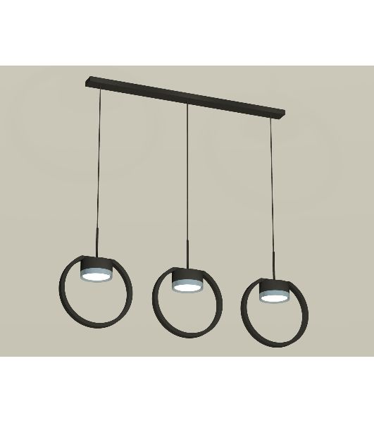 Светильник Ambrella light XB9107102/3 SBK/PPH черный песок/графит полированный GX53 (C9107, N8133)