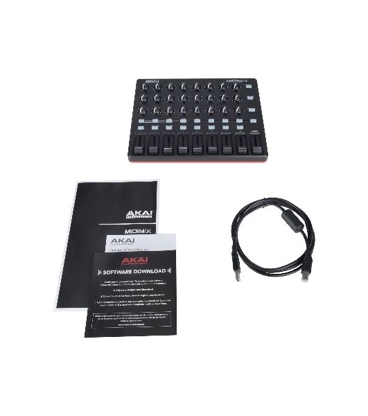 MIDI контроллер AKAI MIDIMIX 24 энкодера, 9 фейдеров, 8 кнопок Mute/Solo, 8 кнопок Rec Arm