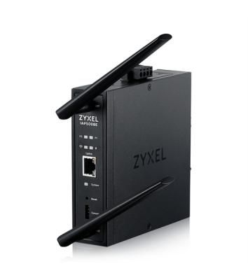 Точка доступа промышленная ZYXEL Wi-Fi 7 Industrial Access Point Zyxel NebulaFlex Pro IAP500BE, 802.11be (BE5100), MU-MIMO 2x2+2x2, external antennas (included), 1xLAN 2.5GE, PoE or dual power DC-input, DIN rail/wall mount