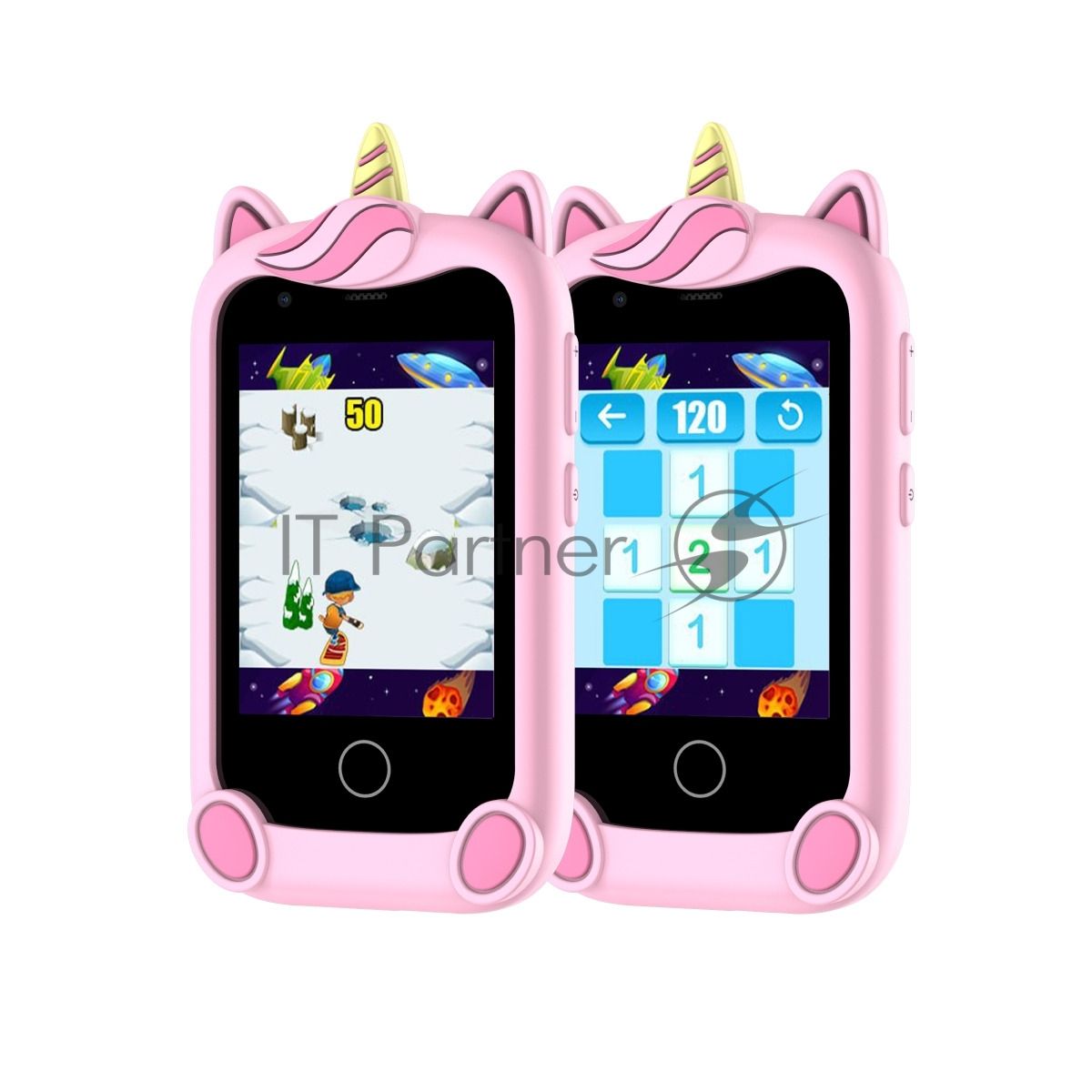 Детский смартфон Elari GamePhone 32Mb, 4Gb, черный/розовый