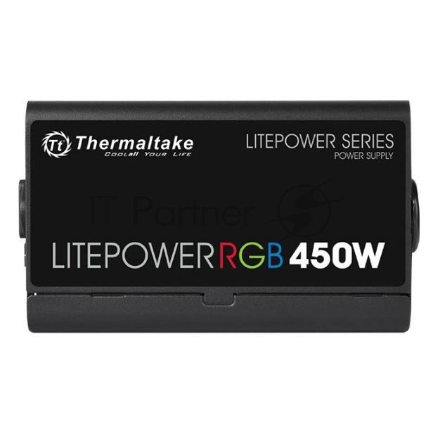 Блок питания Thermaltake Litepower RGB 450W (PS-LTP-0450NHSANE-1) v2.3, A.PFC, 80 Plus , Fan 12 cm, Retail