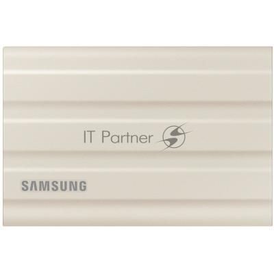 Внешний SSD Samsung T7 Shield, 1TB, USB 3.2 Gen 2 Type-C, R/W 1050/1000, бежевый
