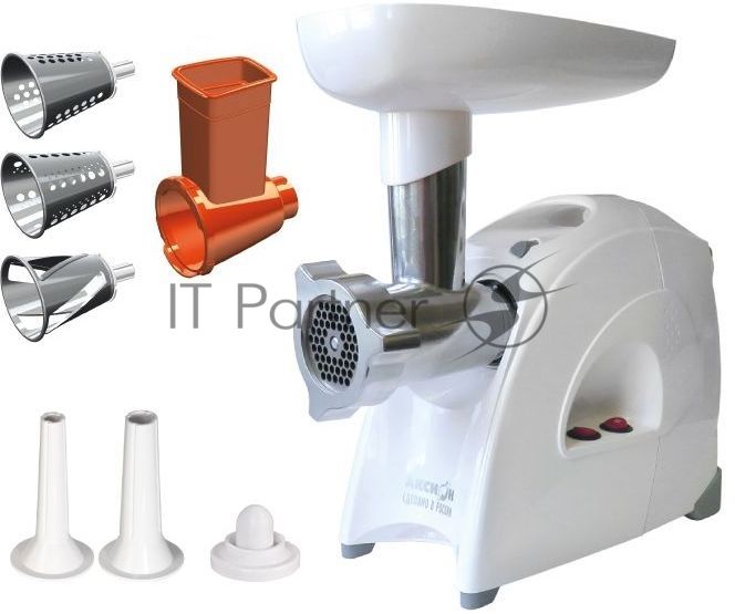 Мясорубка электрическая Аксион М641.03 белый, 2000 Вт, до 3 кг/мин