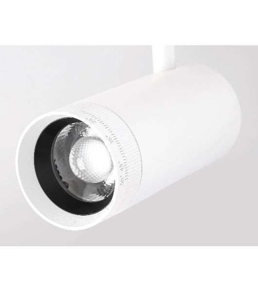 Светильник трековый светодиодный GV1570 WH белый IP20 10W 4200K 48V 15-51° D55*185