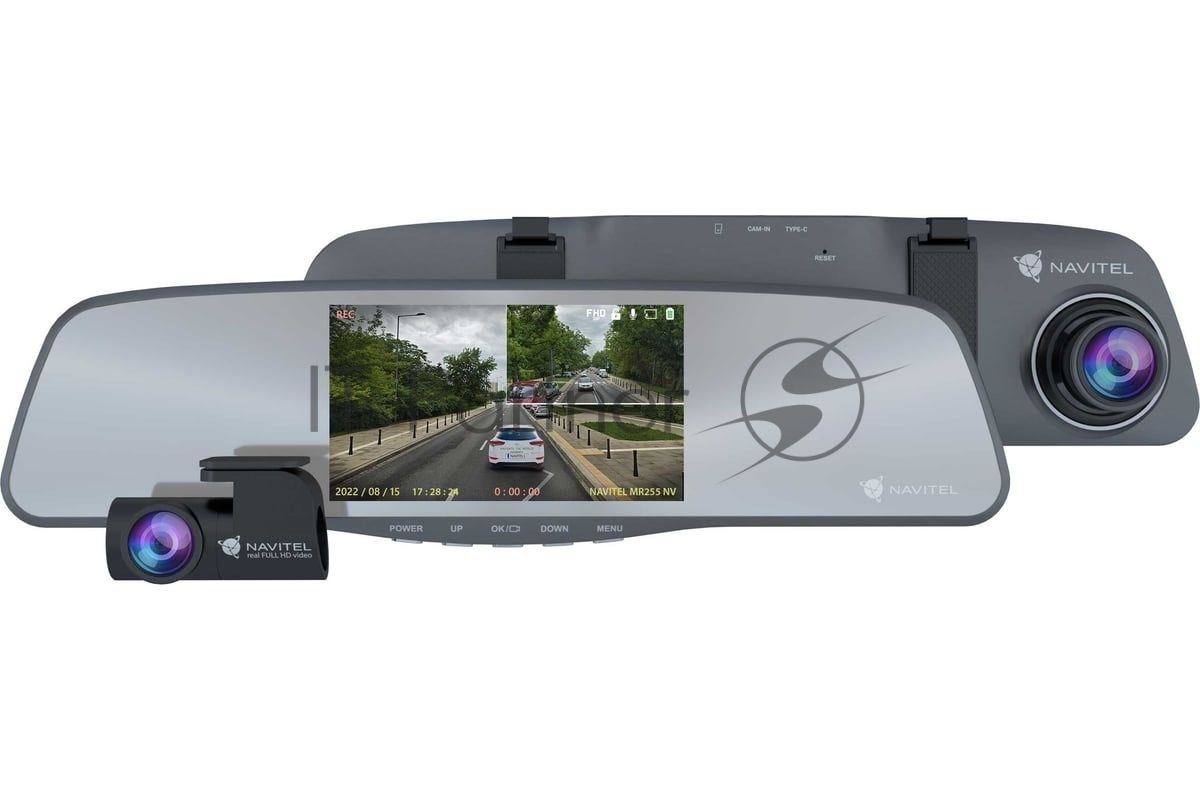 Видеорегистратор Navitel MR255 NV, 1920x1080, 5", с камерой заднего вида, G-сенсор
