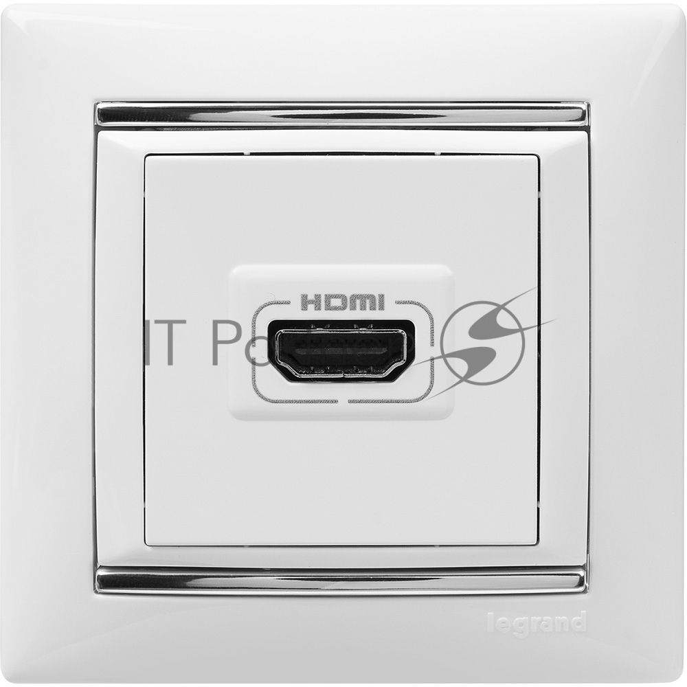 Электроустановочные изделия Legrand Legrand 770491  Рамка 1п Белый/Серебр  Valena