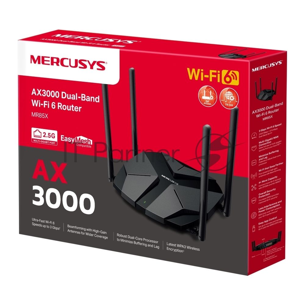 Двухдиапазонный Wi-Fi Роутер Mercusys MR85X