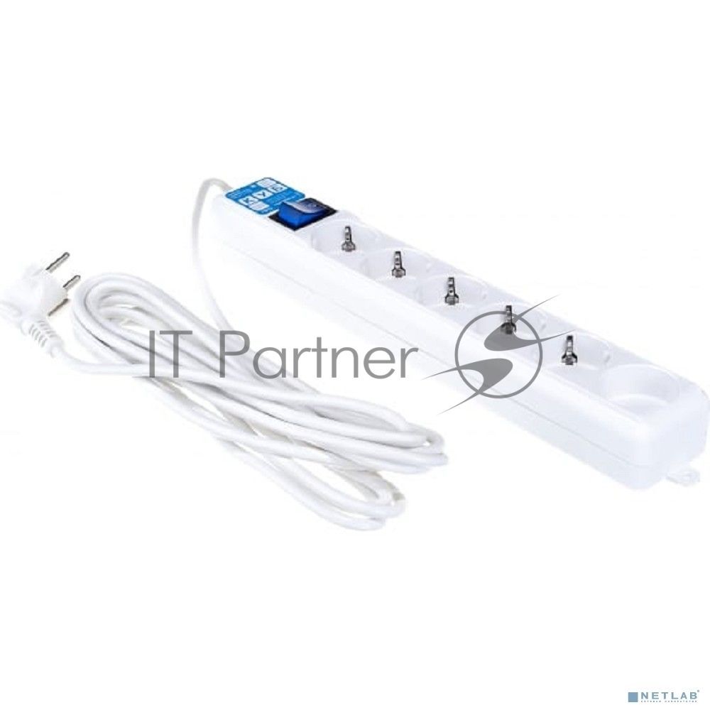 Фильтр-удлинитель PowerCube PRO (SPL(5+1)-16B-P-5М) 5.0 м, LC контур - подавление В/Ч помех, 16А/3,5 кВт