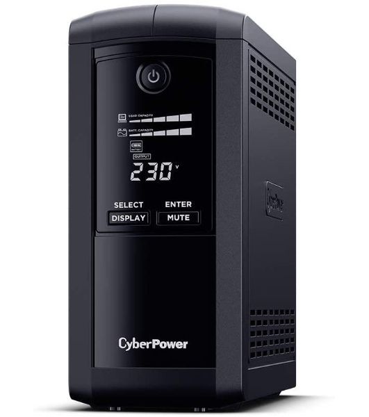 Источник бесперебойного питания CyberPower VP1000ELCD/1000 ВА/550 Вт/USB/RS-232/RJ-11/RJ-45/4 х CEE 7 (евророзетка)