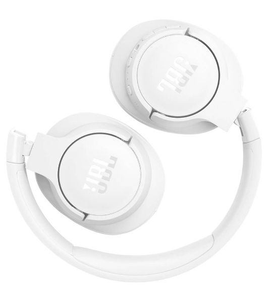 Беспроводные/проводные наушники JBL Tune 770NC белый, полноразмерные, Bluetooth + проводной, активное шумоподавление, до 70 ч