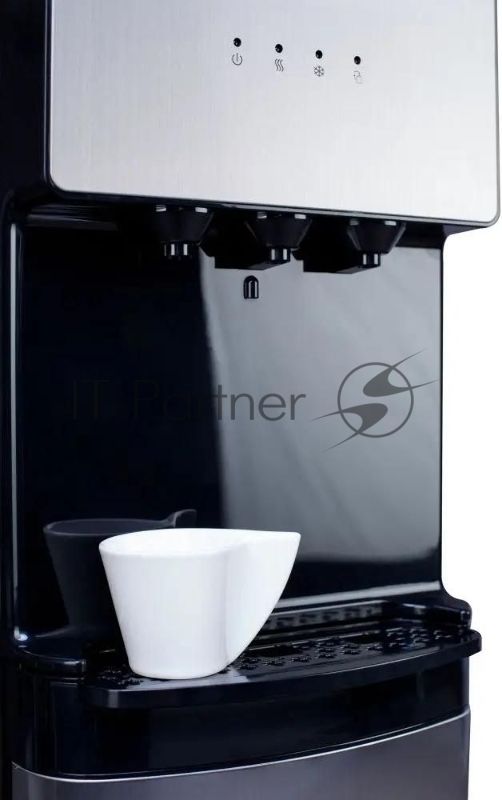 Кулер для воды Hotfrost V400AS, нижняя загрузка, нагрев 90 °С, охлаждение 10 °С, серебристый/черный