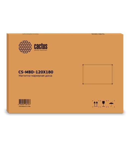Демонстрационная доска Cactus CS-MBD-120X180 магнитно-маркерная, лак, 120x180см, алюминиевая рама