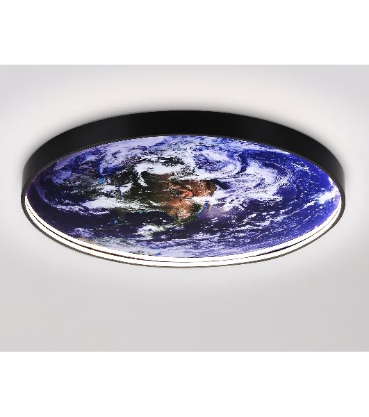 Настенно-потолочный светодиодный светильник Ambrella light FW11135 BK черный 38W LED 3000-6400K D600*38