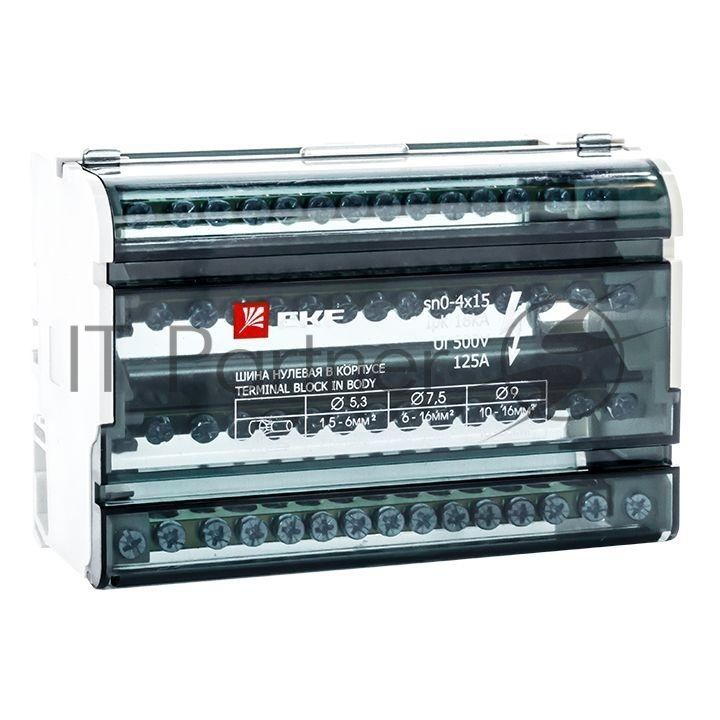 Шина нулевая в корпусе 4х15 EKF sn0-4x15