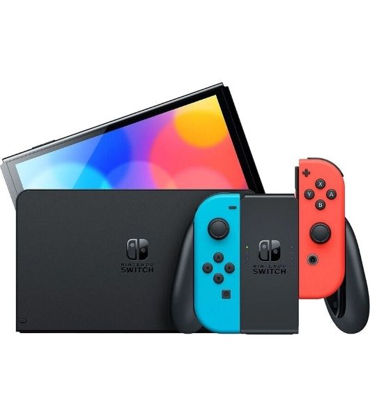 Игровая приставка Nintendo Switch OLED сине-красный