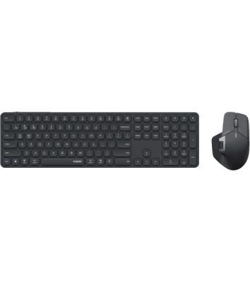 Комплект клавиатура+мышь Rapoo 9560M беспроводной, USB, 1600 DPI, чёрный