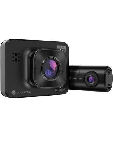 Видеорегистратор Navitel R250 DUAL DVR, 1920x1080, 2", с камерой заднего вида, G-сенсор, датчик движения