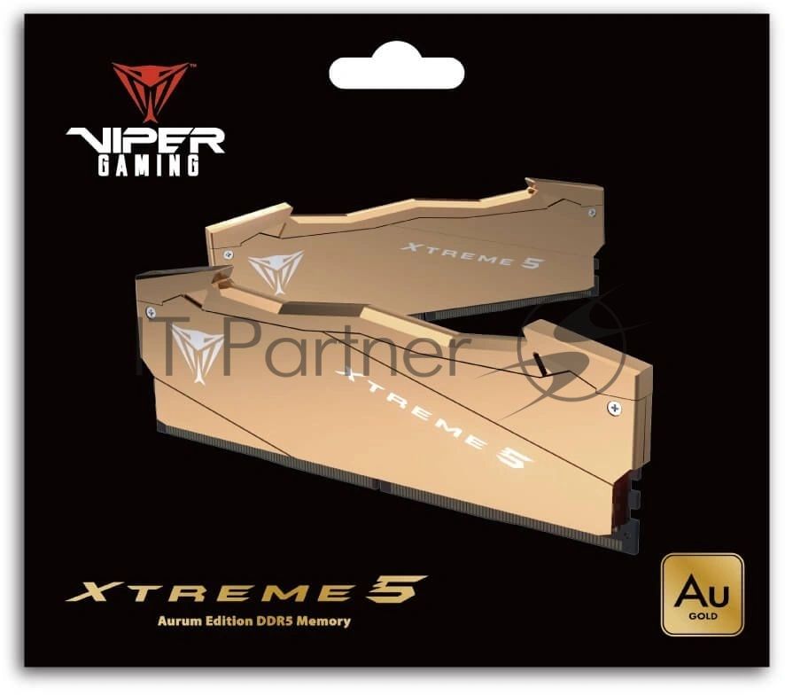 Оперативная память Patriot Viper Xtreme 5 Aurum, DDR5, 32GB (2x16GB), 8000 MHz, CL38, с радиатором, золотистый