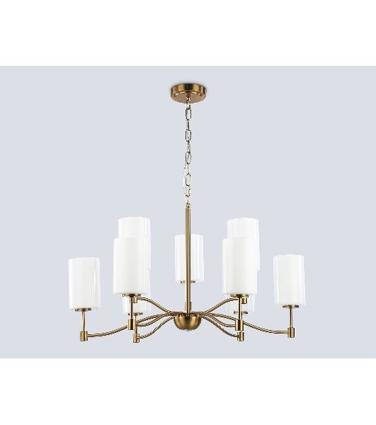 Люстра Ambrella light LH56054/6+3 BS/FR латунь/белый матовый E14*9 max 40W D765*1060